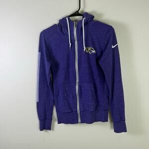 Nike Baltimore Ravens NFL Jacket Lightweight Hoodie Womens size small